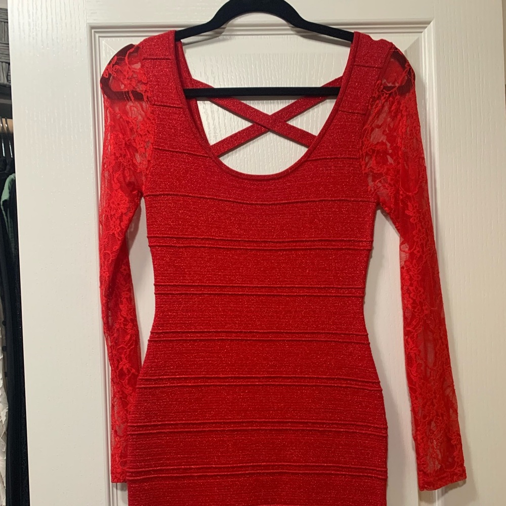 Red Body Con/Bandage Dress! (s)